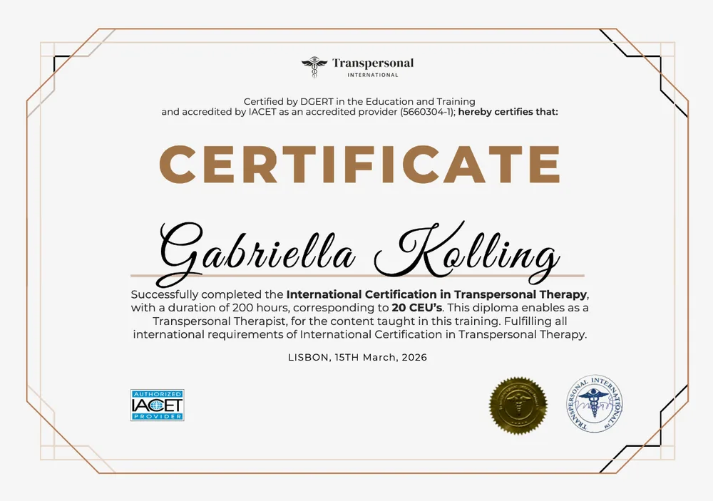 Certificado em Terapia Transpessoal