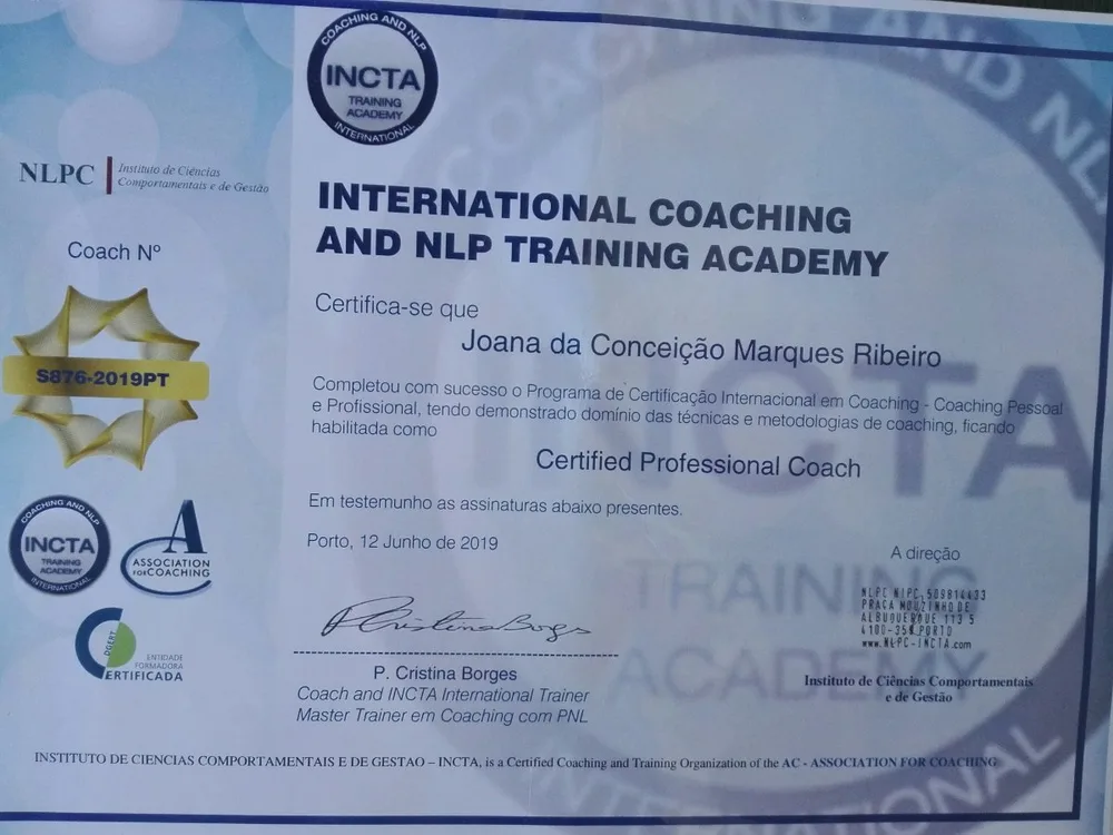 Coaching pessoal e profissional