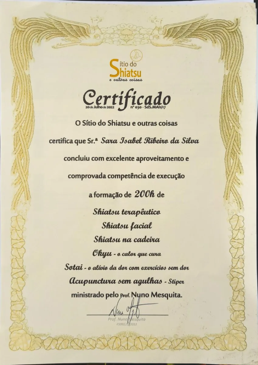 Shiatsu Terapêutico