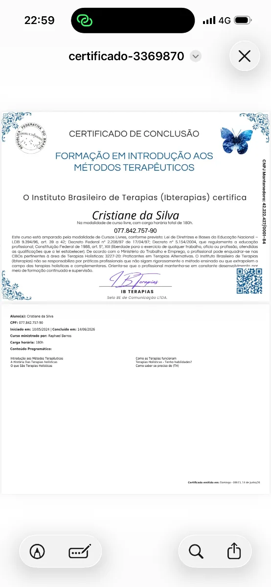 Introdução ao método terapêutico